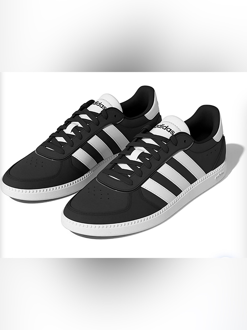 adidas Women's Black and White Low-Top Sneakers